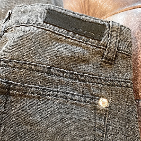 Liquor N Poker Exposed Zip Straight Leg Jeans - Picture 7 of 12